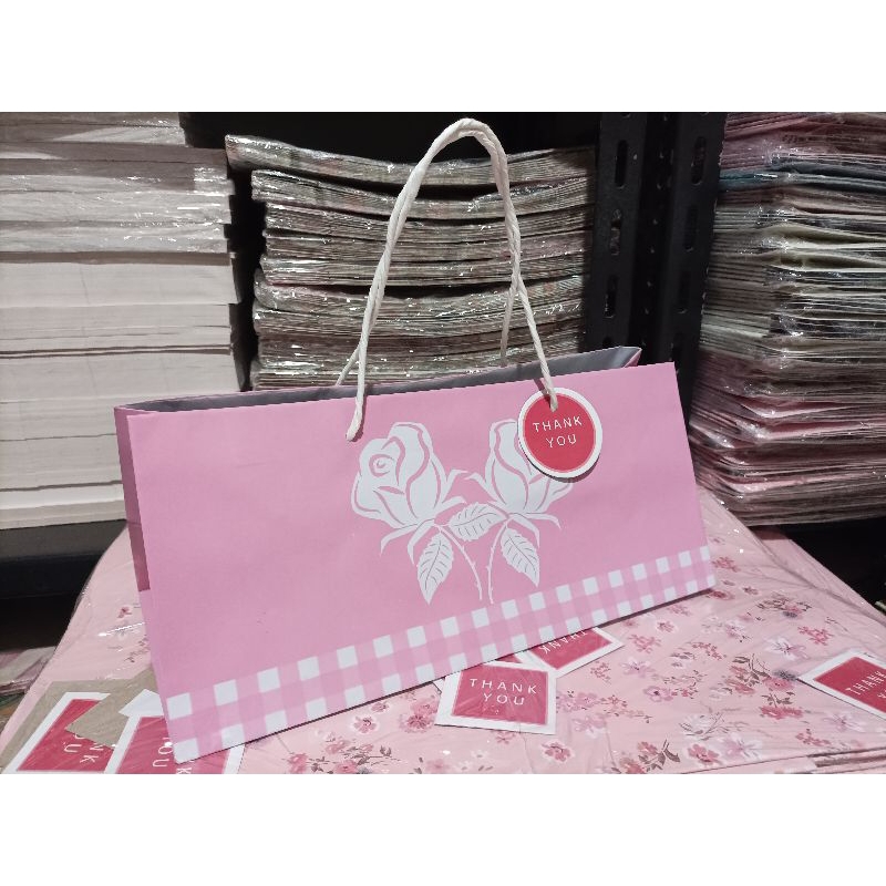 

Paperbag kraft 33-15-15cm @10pcs free hangtag
