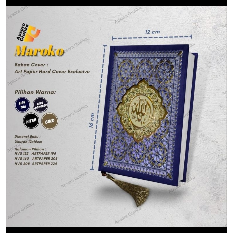 Buku Yasin - Maroko - STD Art Paper 224 Hlm.