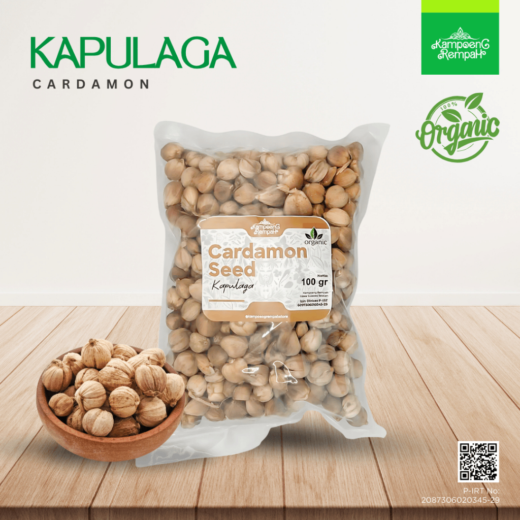 

Kampoeng Rempah | Cardamon | Kapulaga jawa 100gr rempah organic