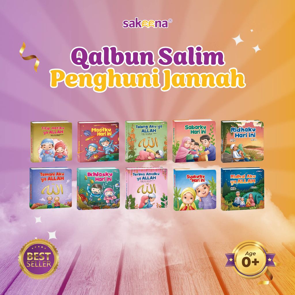 SAKEENA - Buku Anak Islami | Buku Seri Qolbun Salim Penghuni Jannah (QASAPENA)