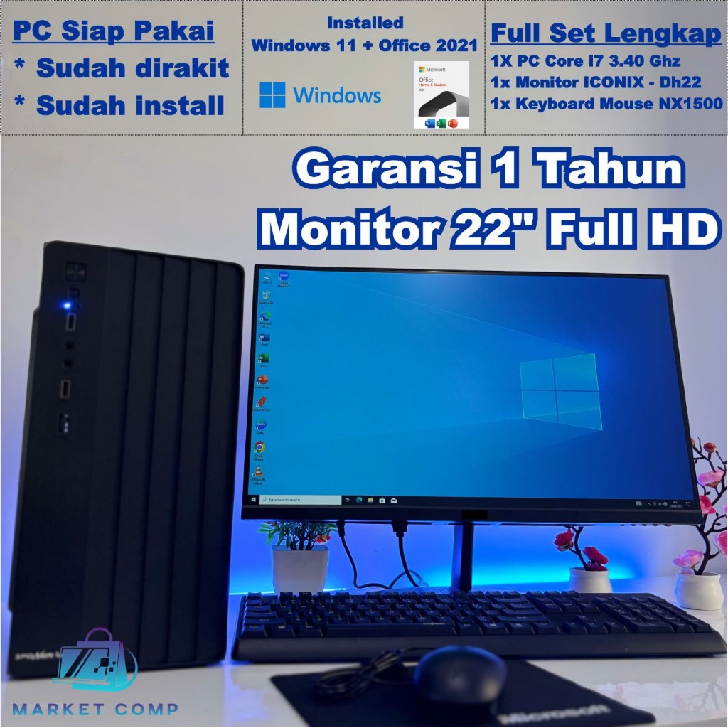 [MEDAN EDITION] PC Core i7 • Full Set Lengkap CPU Komputer Rakitan