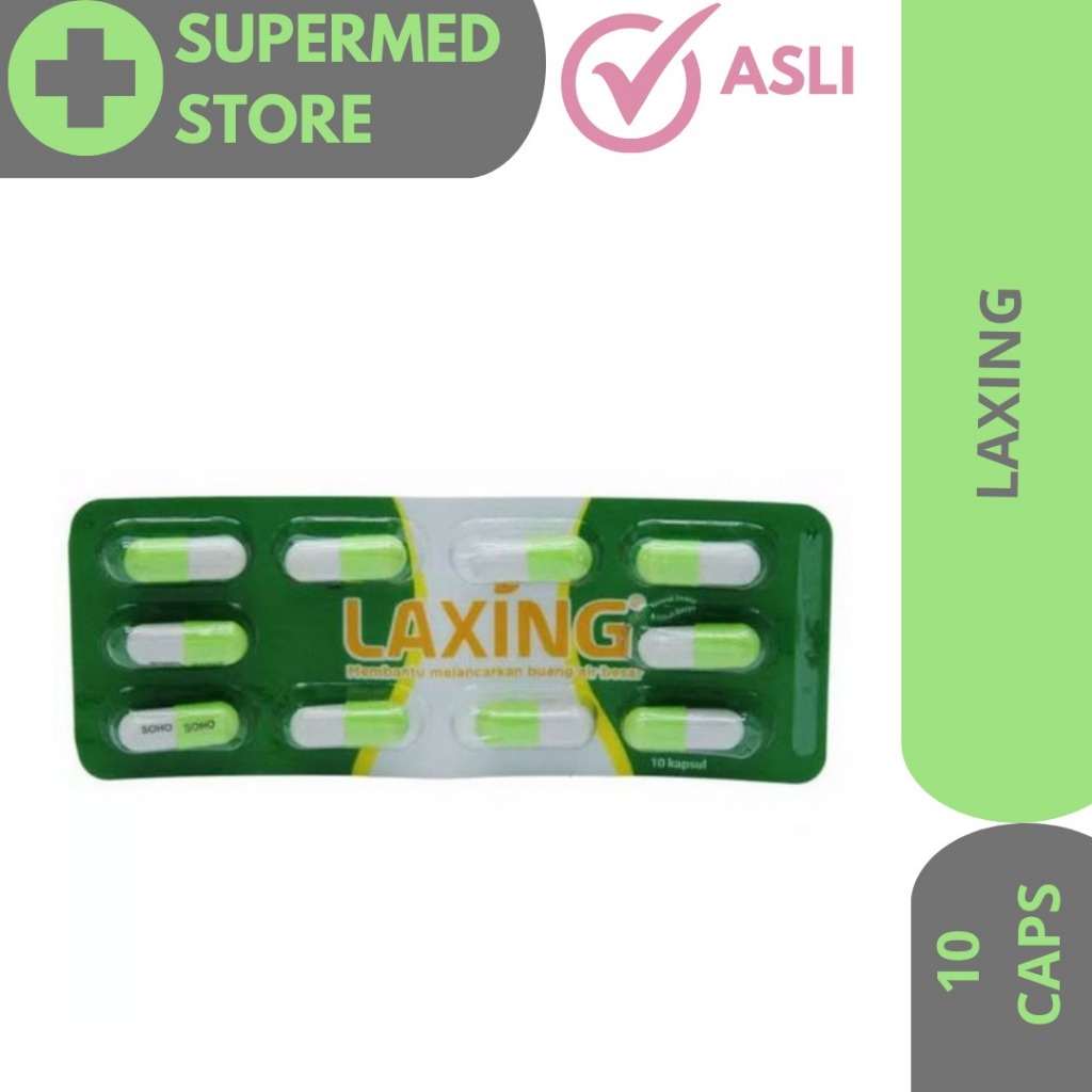 Laxing Strip Isi 10 Kapsul / Membantu Melancarkan Buang Air Besar Suplemen Untuk Diet