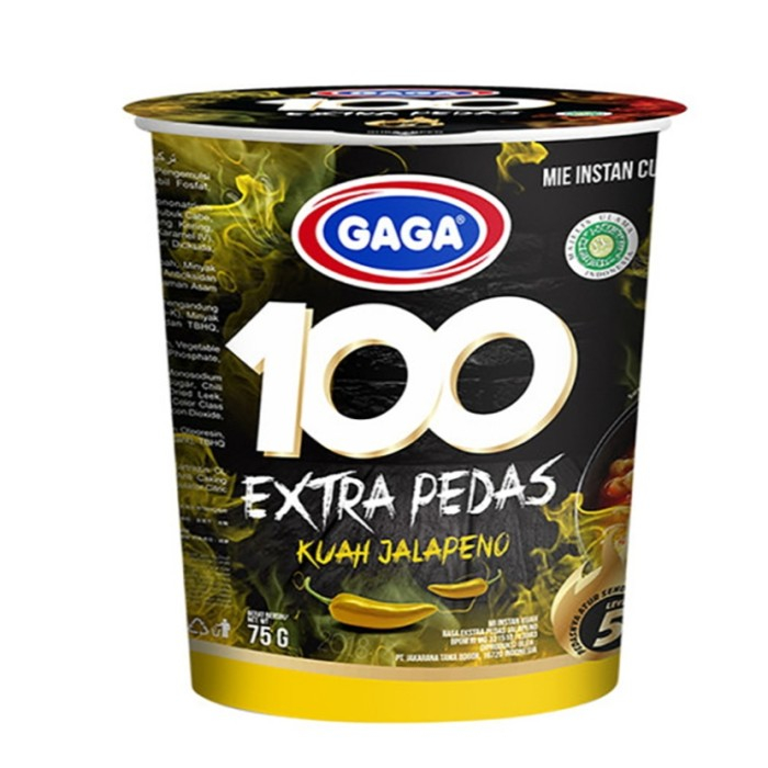 

GAGA MIE INSTANT 100 EXTRA PEDAS KUAH JALAPENO CUP 75g