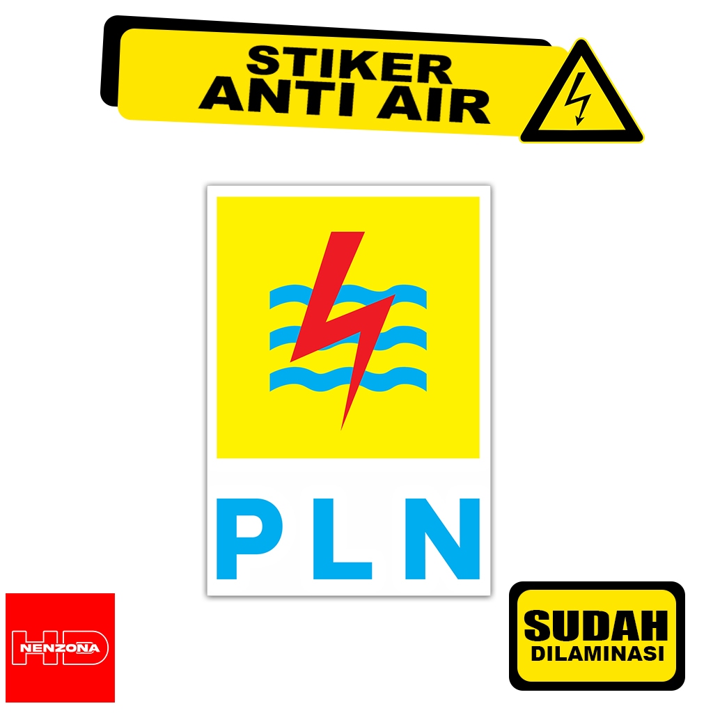 

Stiker PLN Logo Perusahaan Listrik Negara Sticker Kelistrikan Elektronik Bahan Vinyl Anti Air