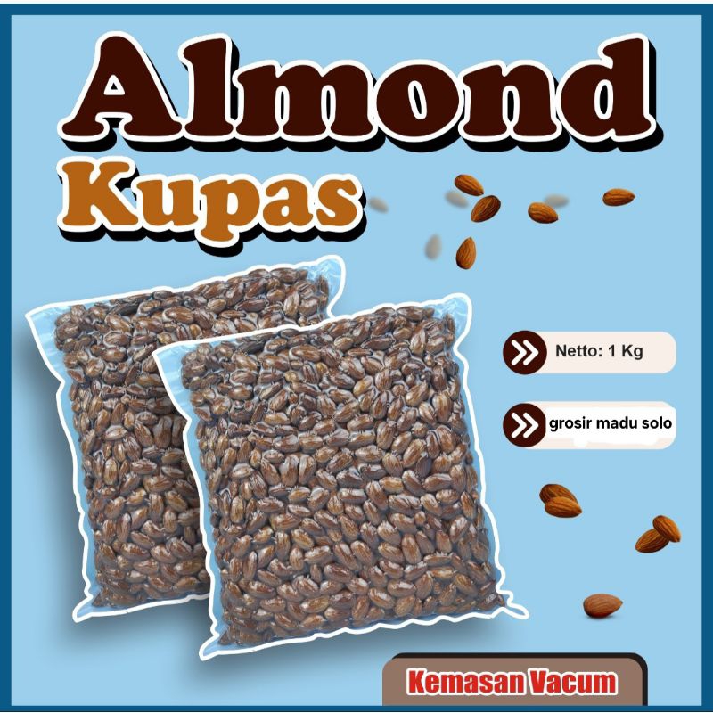 

Kacang Almond Kupas - Almond panggang - Almond Roasted Original