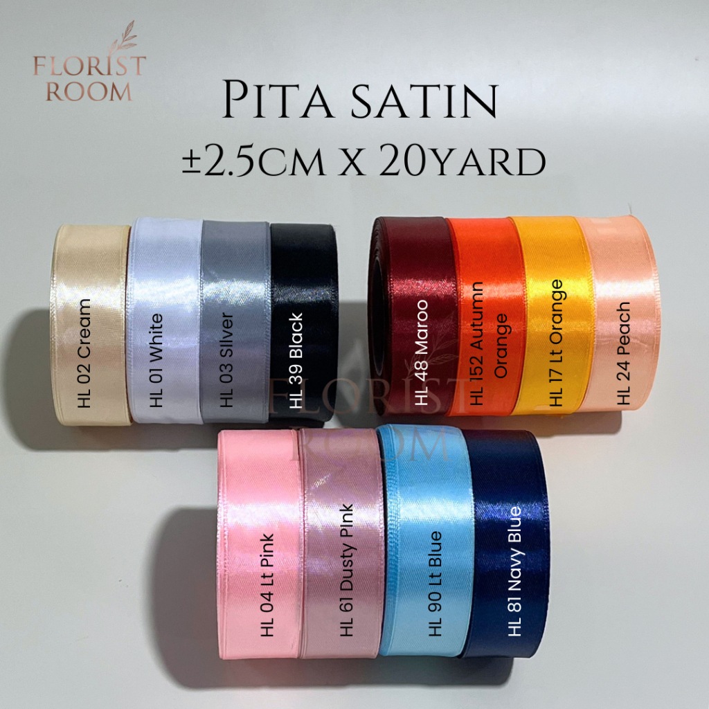 

Pita Satin 2.5cm SLIDE FOTO - Satin Ribbon - pita kado - hadiah - dekorasi