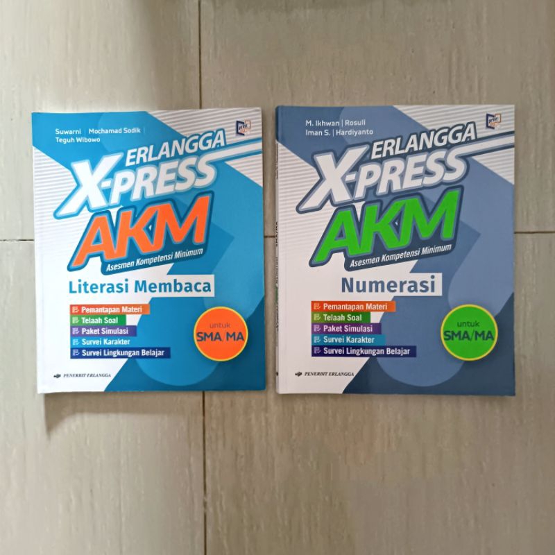 Buku Erlangga X-Press AKM Literasi dan Numerasi