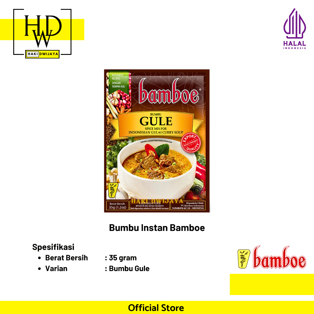 

Bamboe Bumbu Masak Instan Masakan Nusantara - Bumbu Gule