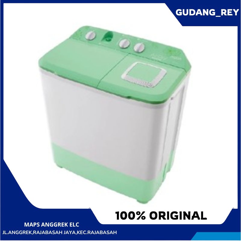 MESIN CUCI AQUA QW 761XT / MESIN CUCI 2 TABUNG AQUA TWINTUBE QW 761XT [7KG] GARANSI RESMI