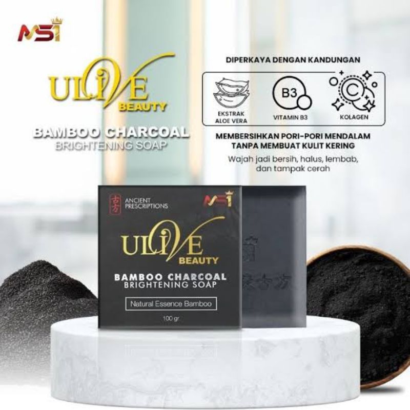 Bunga- [100Gram] Sabun MSI Bamboo Charcoal Brightening/ Sabun MSI/ Sabun Bamboo Charcoal