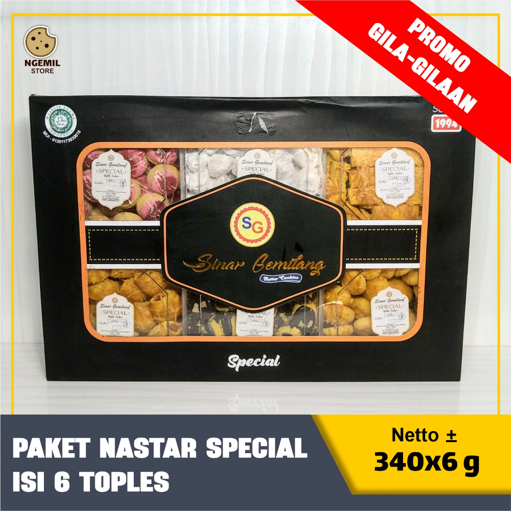 

Paket Nastar Special - Putri Salju - Slebes - Nastar Premium - Kue Kering