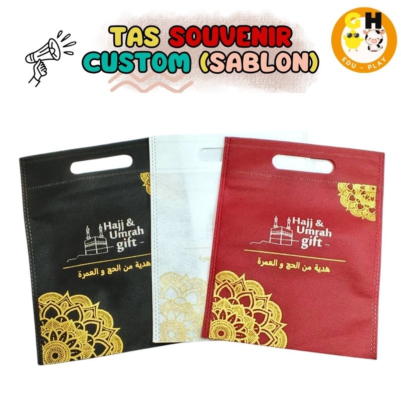 

Tas Souvenir Spunbond 75gsm, Tebal dan Bagus Bisa Custom Design Tas Jinjing Tote by GHEduPlay