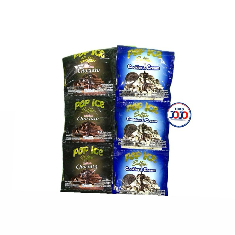 

Pop Ice Sultan Drink Chociato dan Cookies and Cream Rentengan
