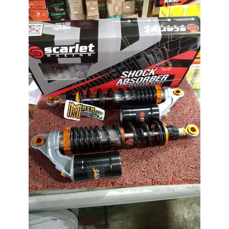 Shock Belakang Scarlet Tabung 280mm 340mm Nmax New Old, Aerox New Old, PCX, All Matic, All Bebek Sho
