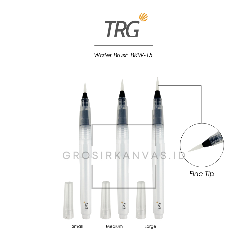 

Grosir TRG Kuas Lukis Cat Air BRW-15 Small Medium Large - Watercolor Water Brush Pen Watercolour Art Paint TRG