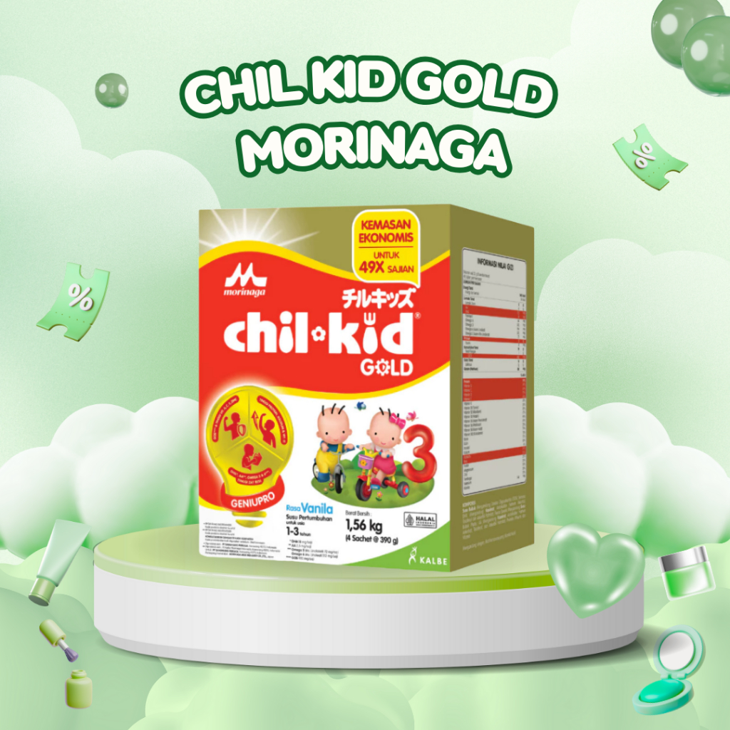 

CHIL KID Morinaga Gold Chilkid Vanila Madu 1560 gr Susu Bayi