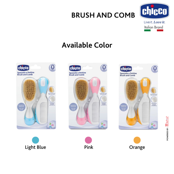Chicco Nursing Hygiene Brush and Comb / Sisir Bayi / Sisir Bayi Newborn / Sisir Bayi Lembut / Sisir 