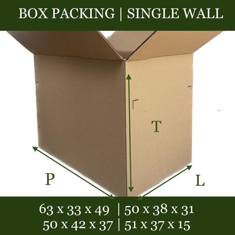 

KARDUS PACKING TERMURAH | BOX LAYER | SINGLE WALL Bahan Kraf 250 Kondisi Baru