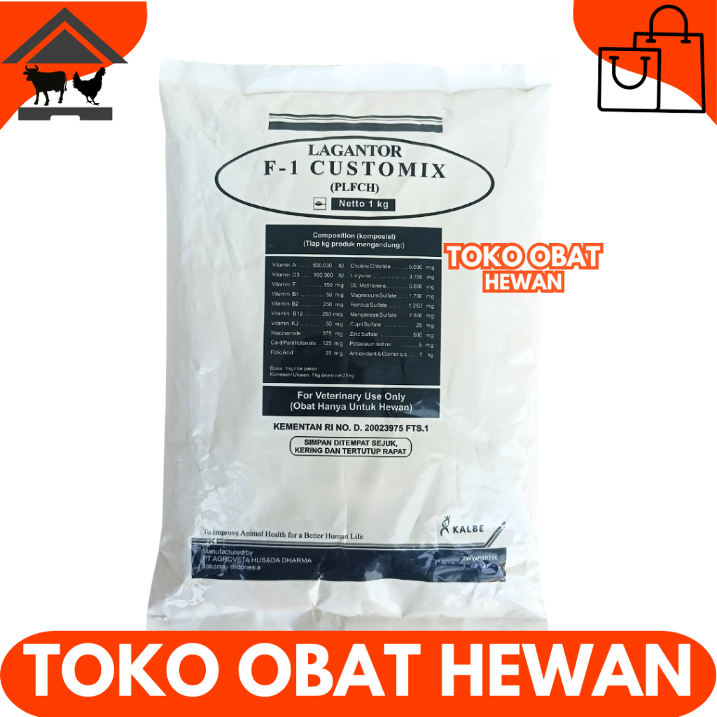 LAGANTOR F1 CUSTOMIX 1 KG - Premix Penggemukan & Pertumbuhan Sapi Kambing Pedaging