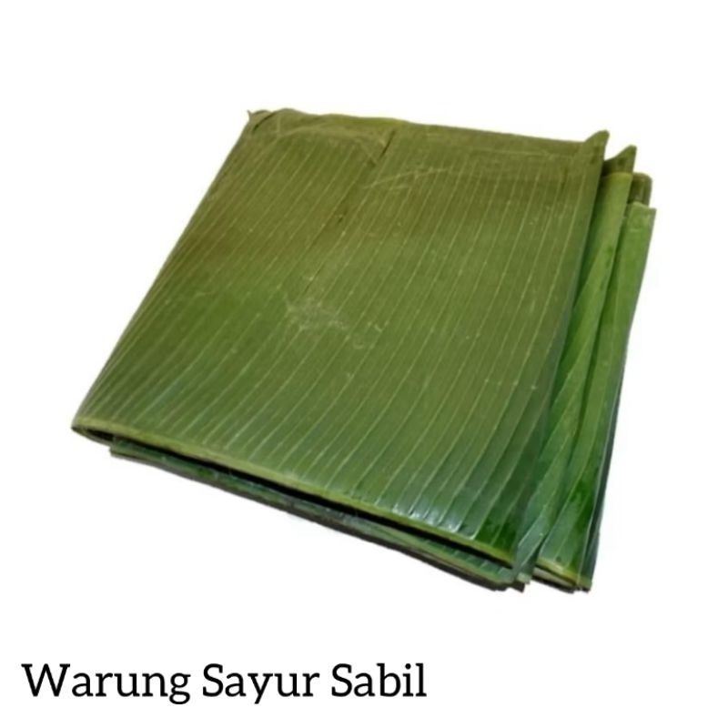 

Daun Pisang Per Ikat (Daun Pisang Batu) +/- 8 lembar