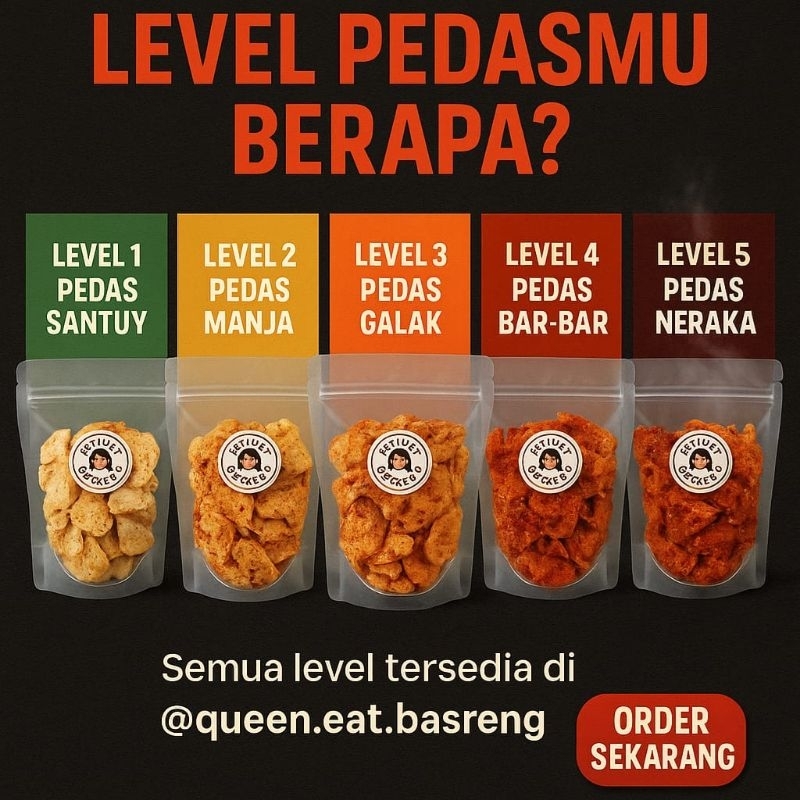 

Basreng dengan level pedas yang nampol