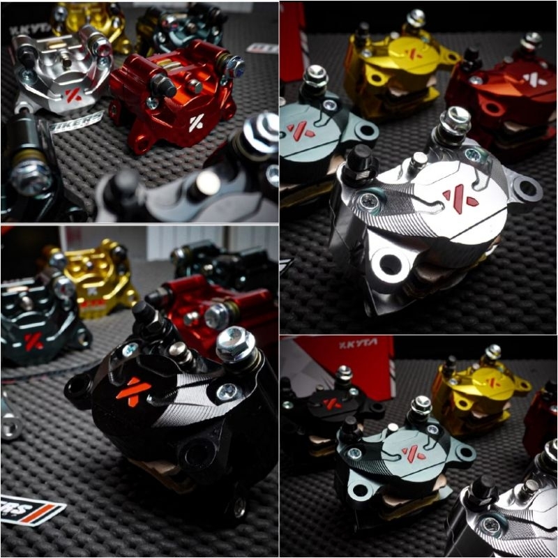 Kaliper Depan Kyta KNV3 KTC Kytaco 2 Piston Standar 190mm 220mm 260mm Beat Scoopy Genio Vario Univer