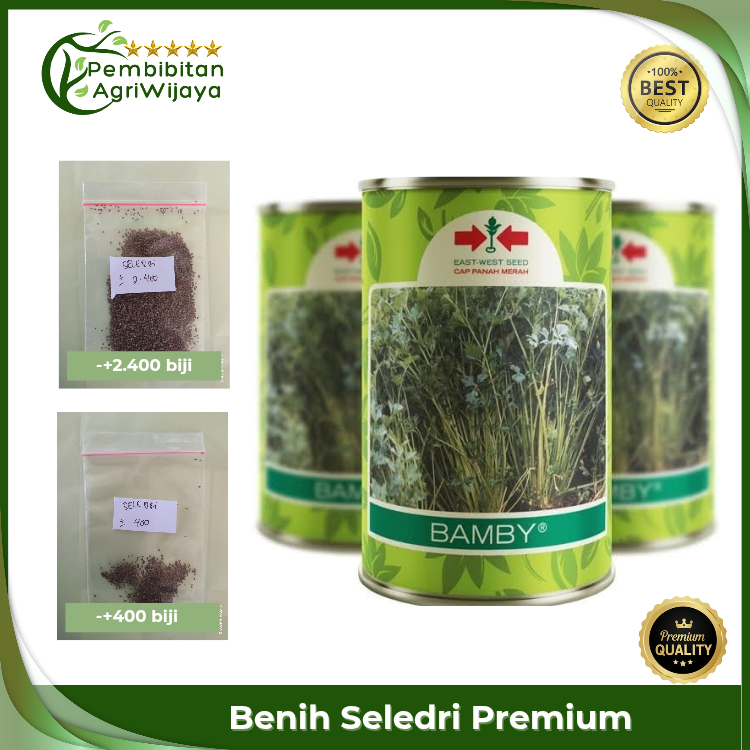 Benih Seledri F1 Cap Panah Merah 100% Original Kemasan Ekonomis Besar & Kecil Aroma Kuat, Daun Lebat
