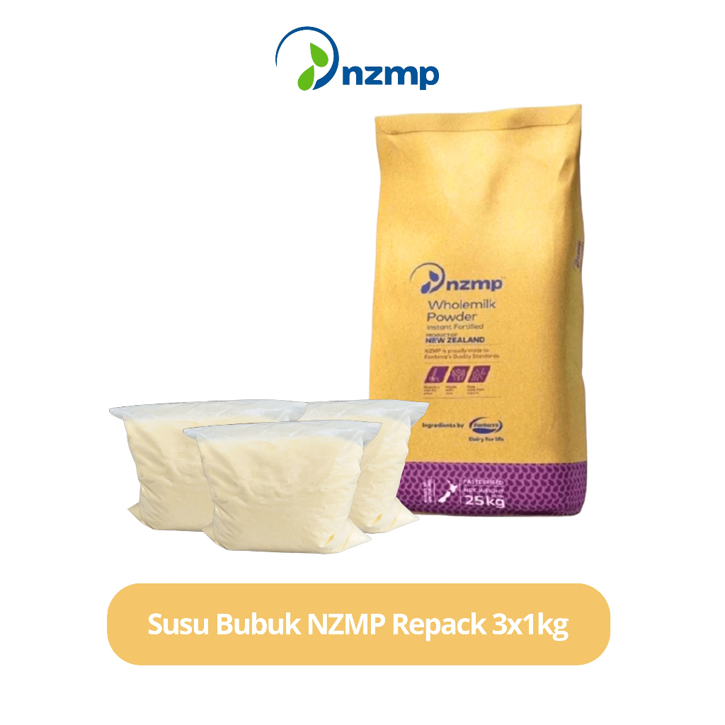 

SUSU BUBUK NZMP REPACK 1KG X 3 PCS COCOK UNTUK BAKING