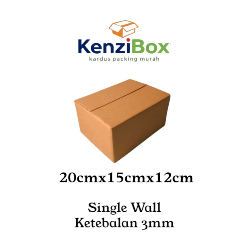 

Kardus karton box uk. 20x15x12 cm Single Wall