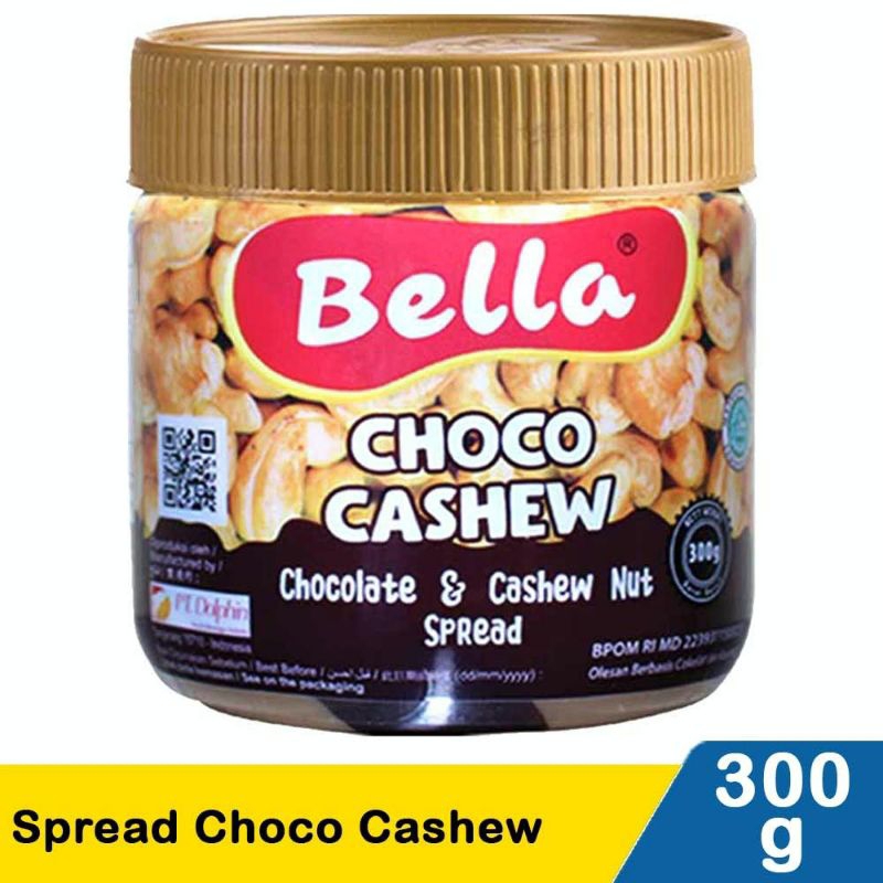 

Bella Selai Coklat Spread Choco Cashew 300Gr Bella Choco Cashew Chocolate & Cashew Nut Spread Promo Termurah!