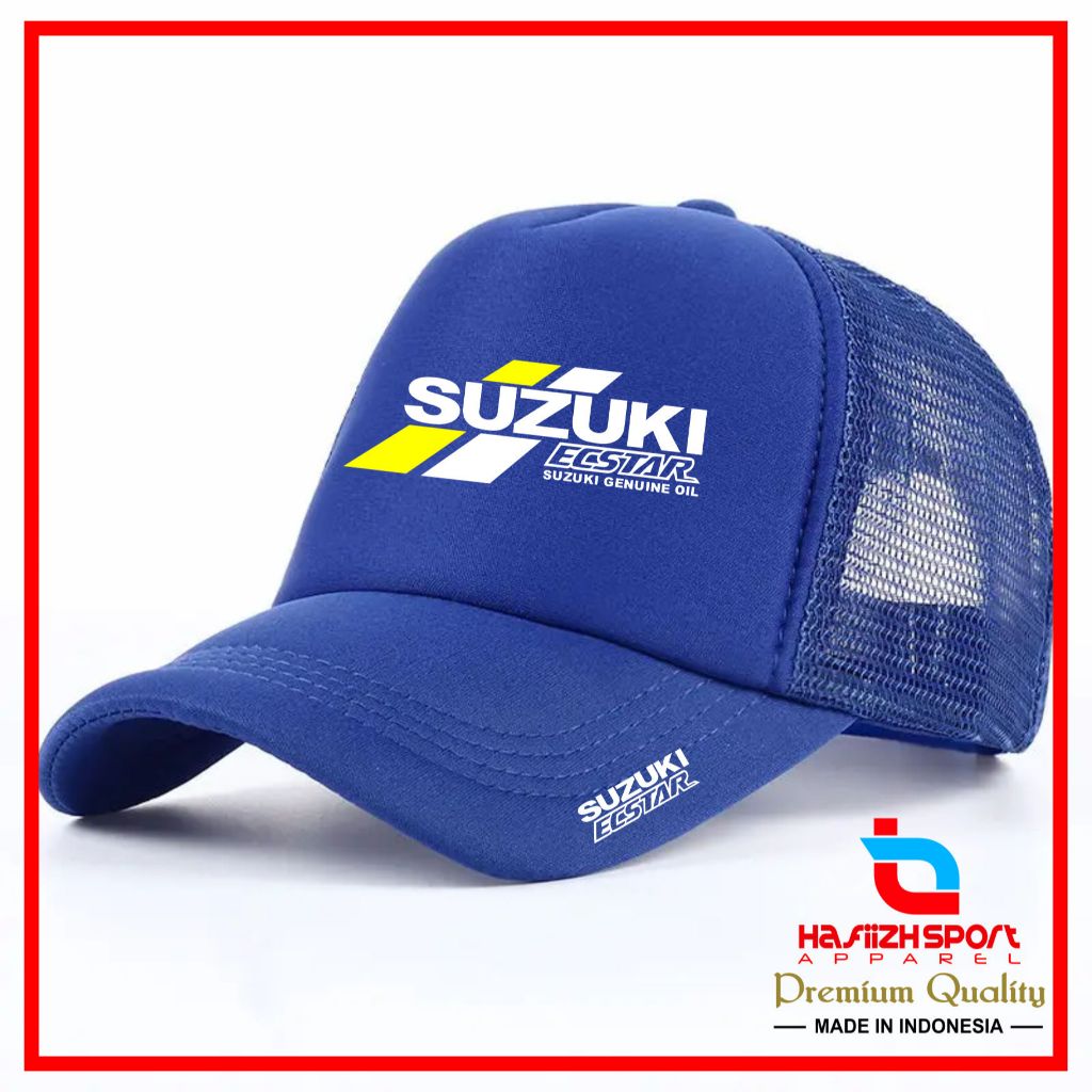 TOPI JARING SUZUKI ECSTAR / TOPI TRUCKER SUZUKI ECSTAR SABLON DTF PREMIUM