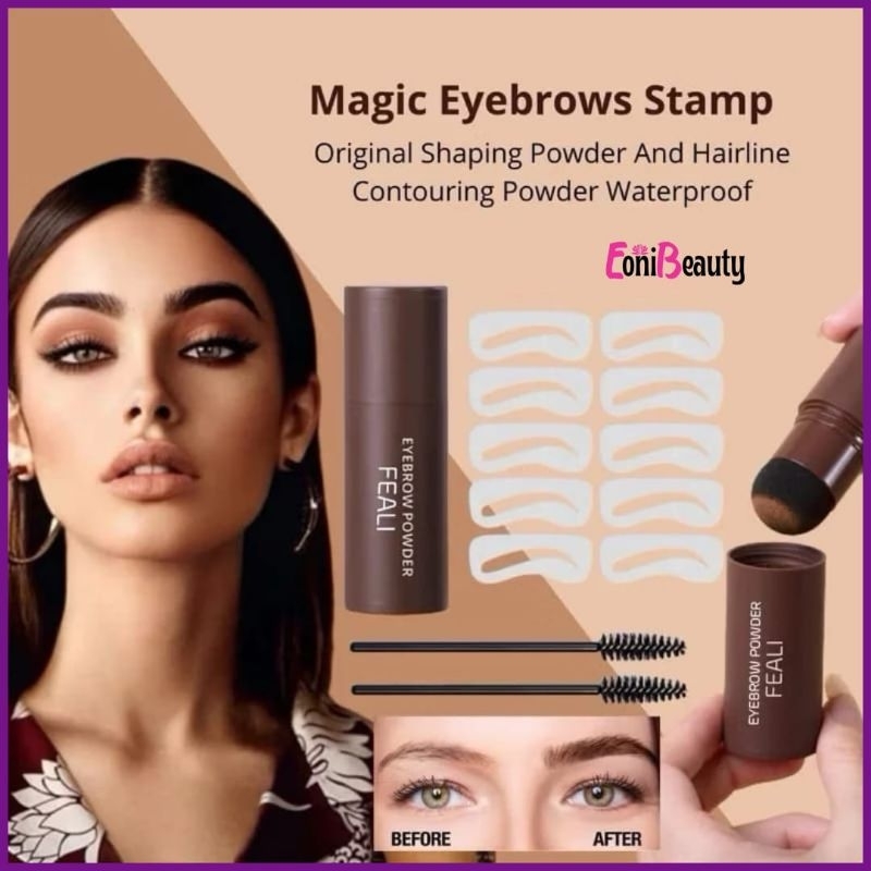 FEALI Eyebrow Stamp Eyebrow Powder Instant Eyebrow Print Hair Line/Eyebrow Powder