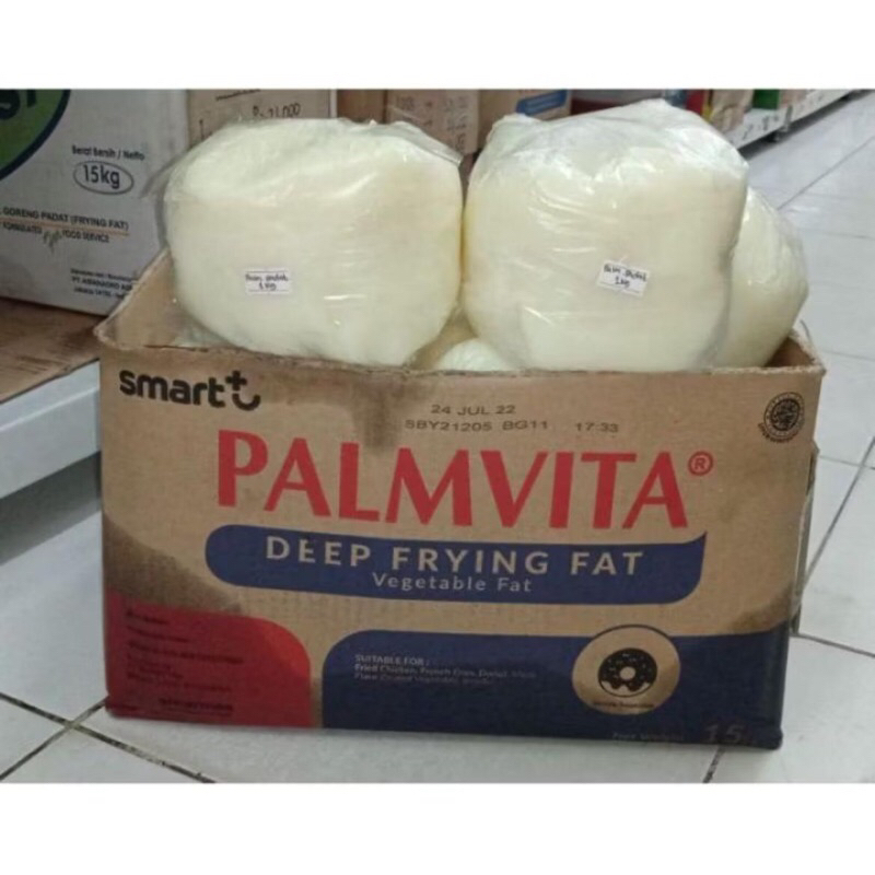 

MINYAK GORENG PADAT PALMVITA DEEP FAT FRYING REPACK (500gr, 1 KG)