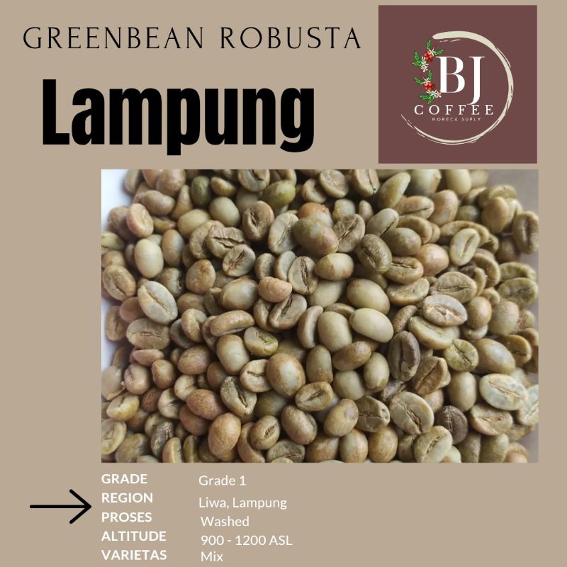 

Greenbean Biji Kopi Robusta Lampung 1kg