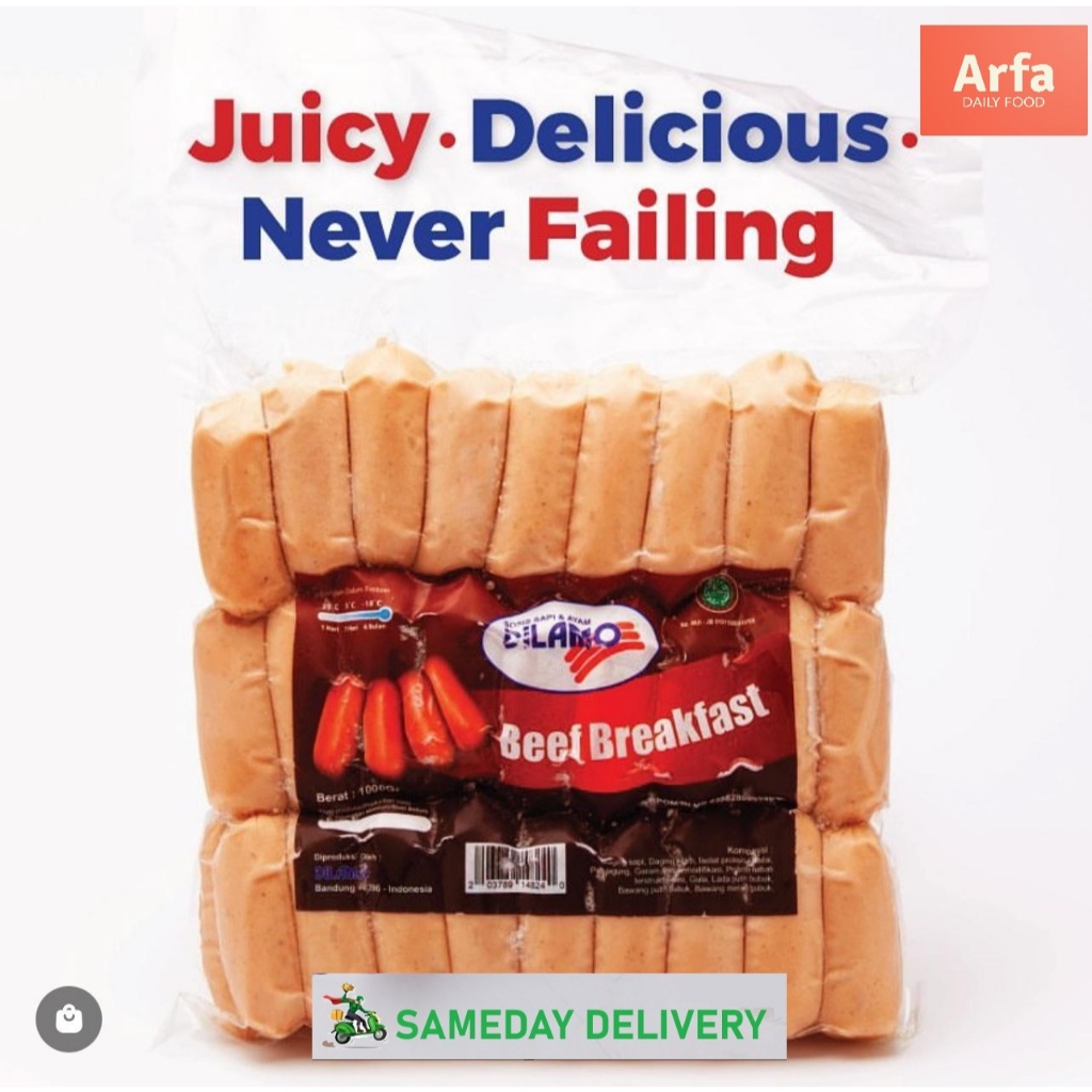 

Dilamo Sosis Beef Breakfast