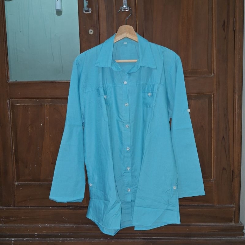 PRELOVED MURAH Atasan Pakaian Cewek Wanita Perempuan Bekas Pernah Dipakai Masih Bagus Baju Kemeja Le
