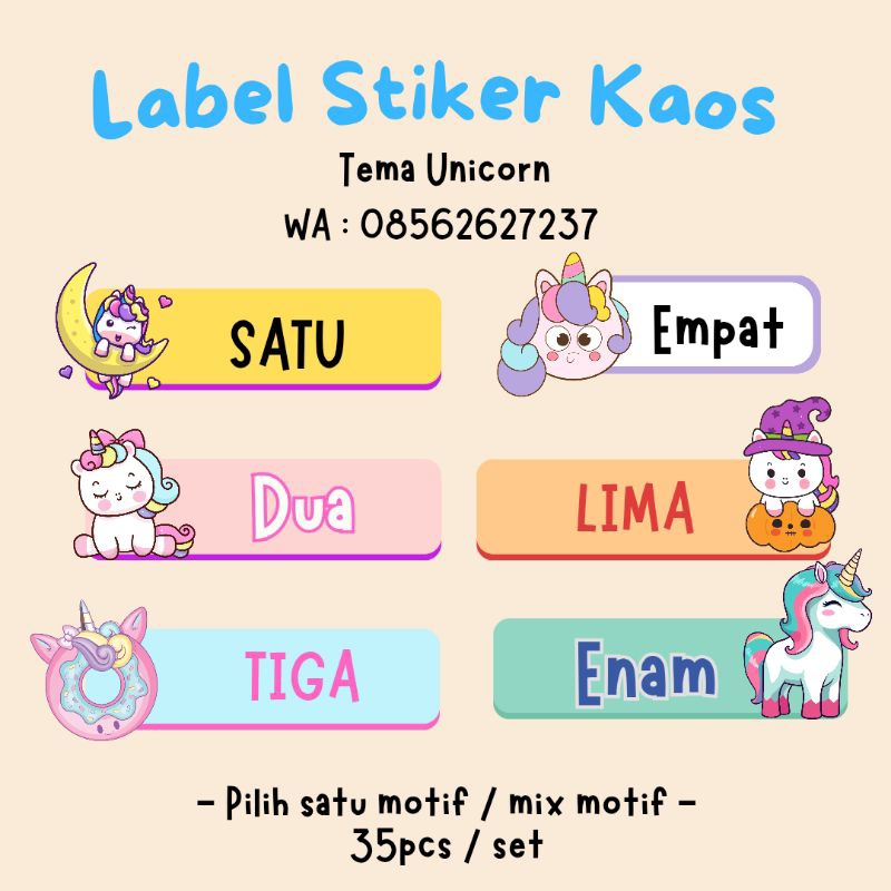 

Label Nama Kaos