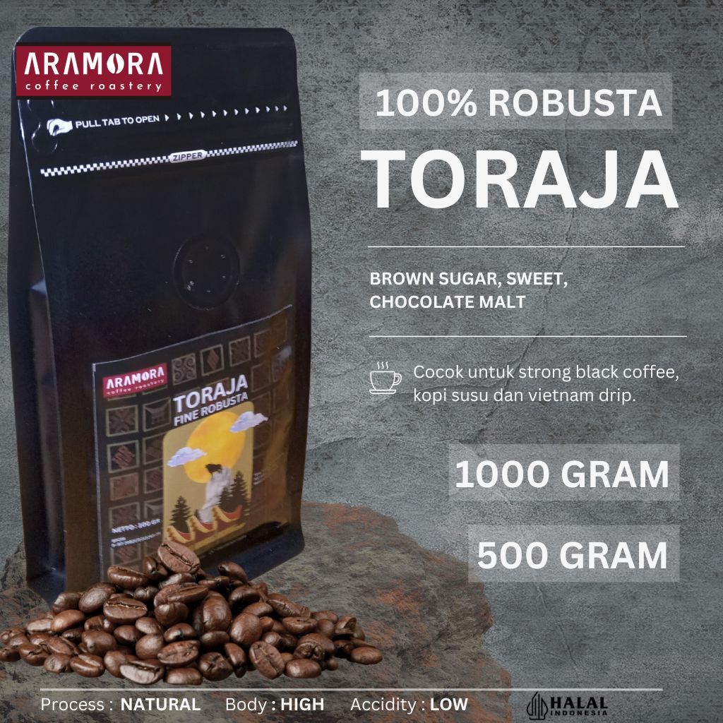 

Biji Kopi Bubuk Fine 100 % Robusta Toraja Sulawesi Espresso Fine Medium Coarse Coffee Roast Beans Coffe Bean 1000 Gram 1 KG 500 Gram