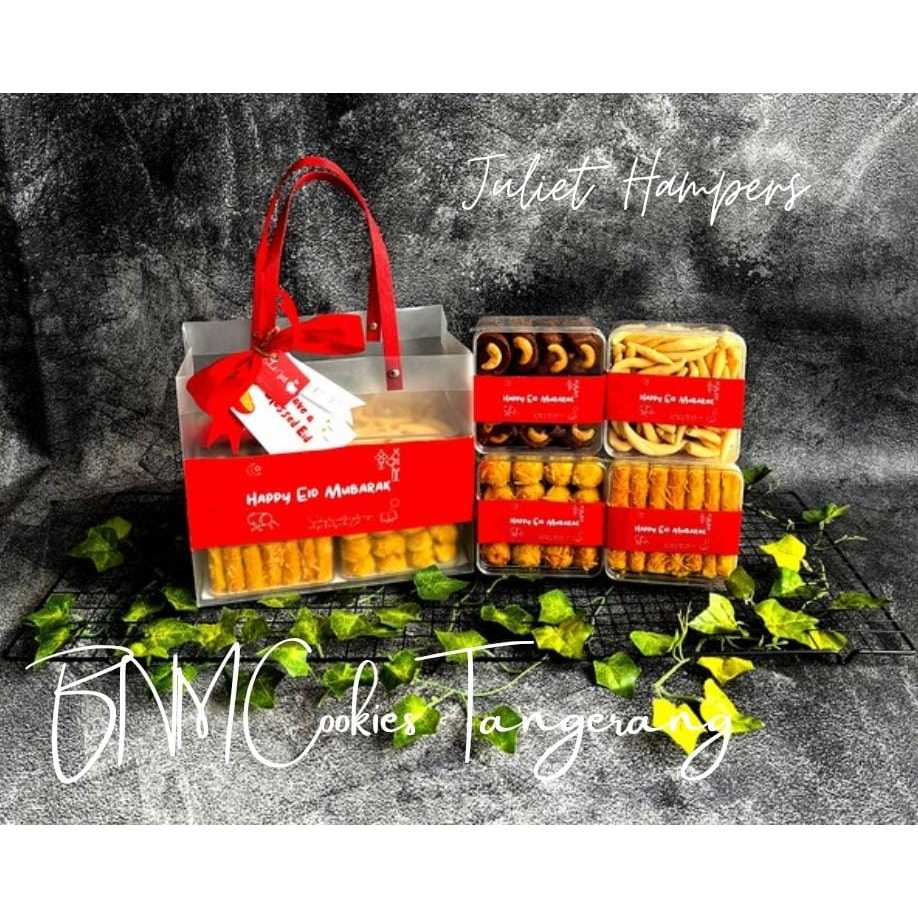 HAMPERS IMLEK LEBARAN NATAL SOUVENIR GIFT BOX HADIAH PERNIKAHAN PARCEL KADO ISI KUE KERING MUKENA KU