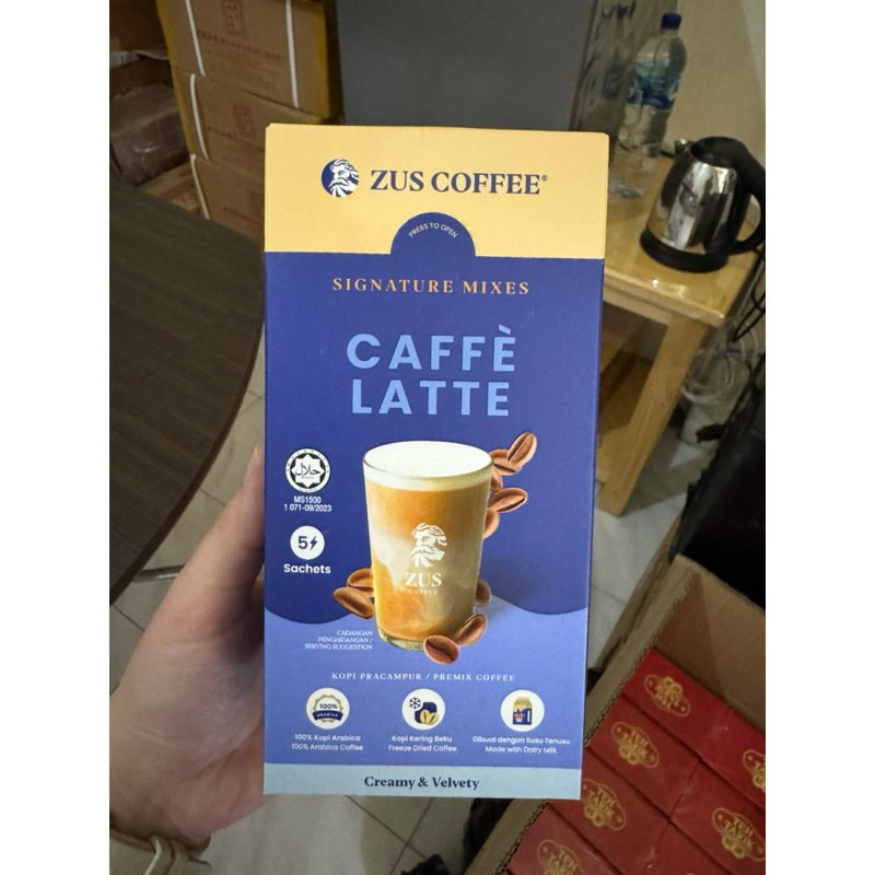 

zus coffee coffe latte isi 5 sachet