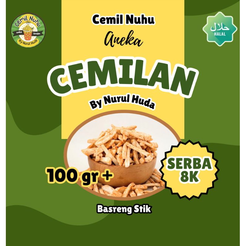 

Basreng Stik 1 Pcs Uk 100gr - Cemilan Varian Rasa Pedas, Manis, Gurih, Asin & Pastinya Renyah - Cemil Nuhu - Cemilan enak gurih renyah - By Nurul Huda - Halal