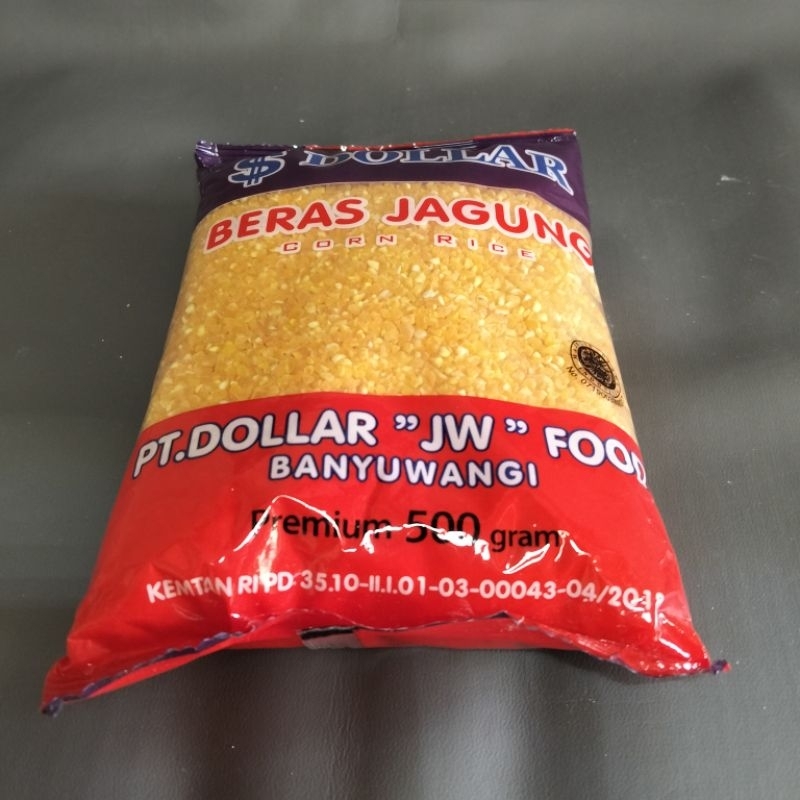 

[500 Gram] Beras Jagung Dollar Kemasan | Beras Jagung Super | Beras Jagung Diet
