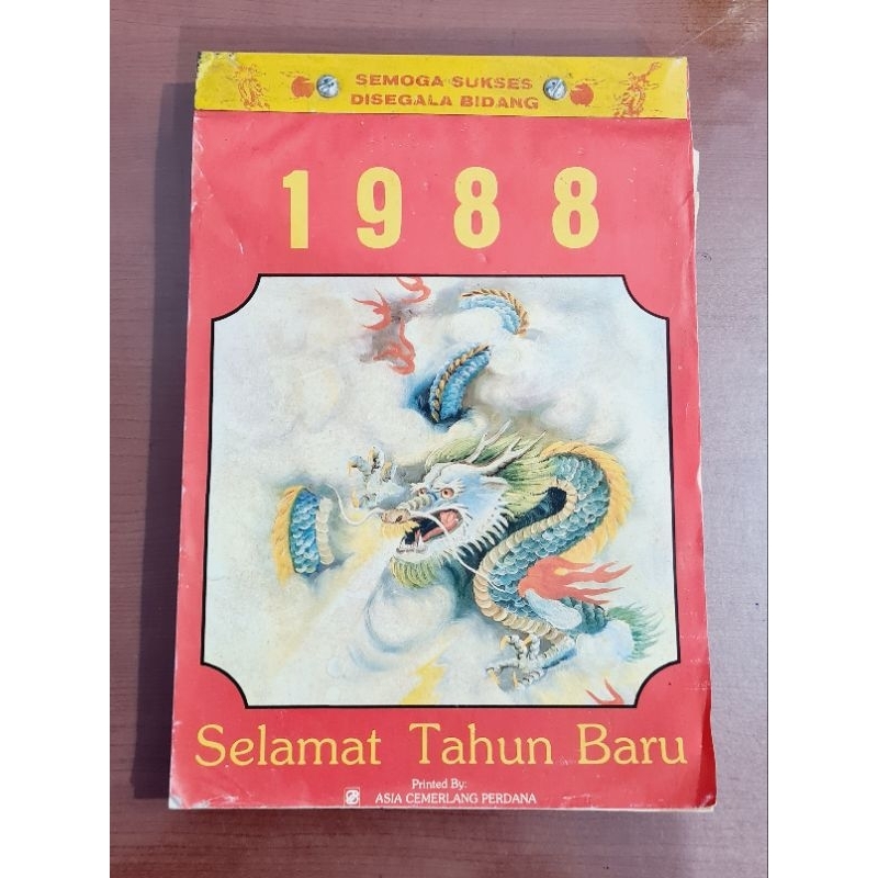 

Kalender harian Lawas jumbo NOS 1988 "Tahun NAGA