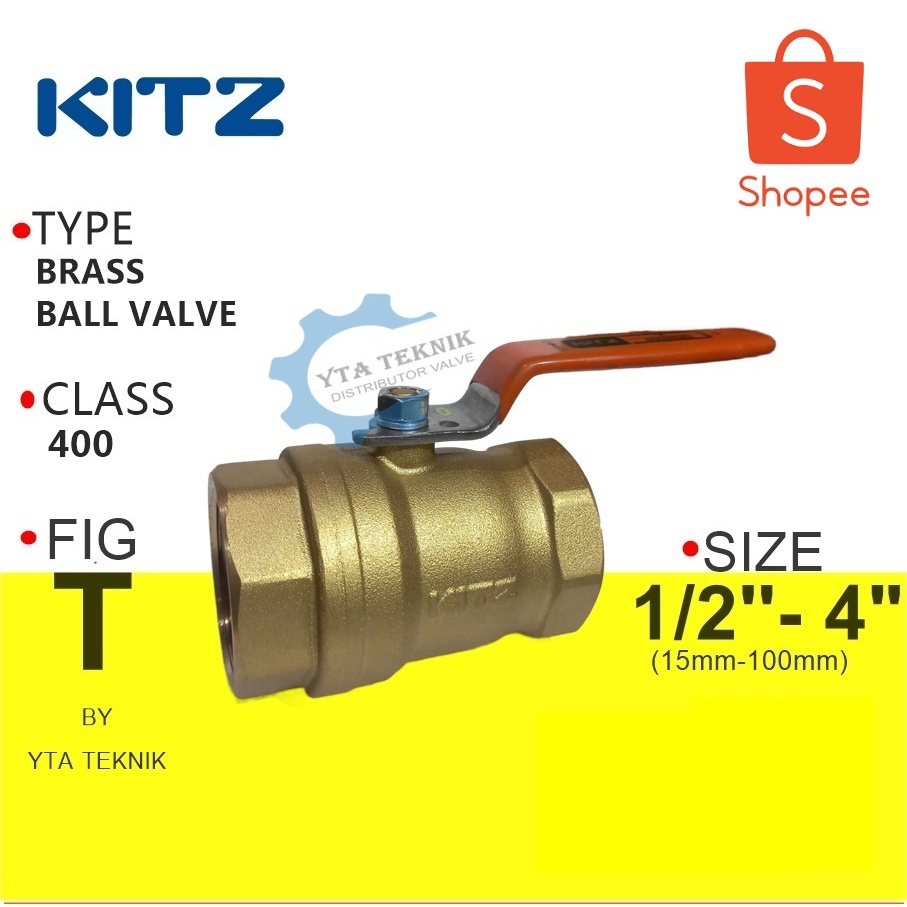 3/4" inch ball valve kitz kuningan original