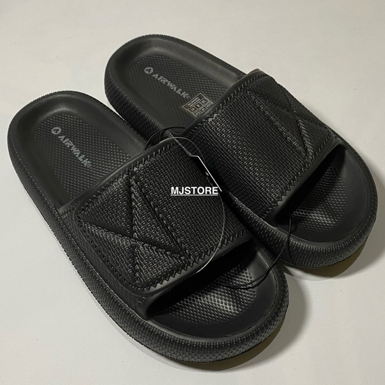 Hot Sell Sandal Airwalk Sasen Uni Karet Hitam Elegan