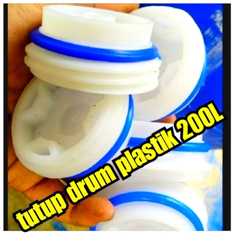tutup drum plastik 200liter(putih)