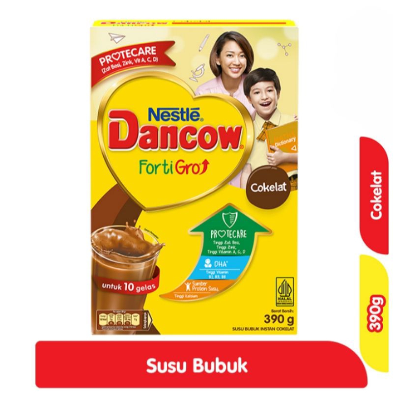 

Nestle Dancow FortiGro Susu Bubuk Instan Cokelat 390gram