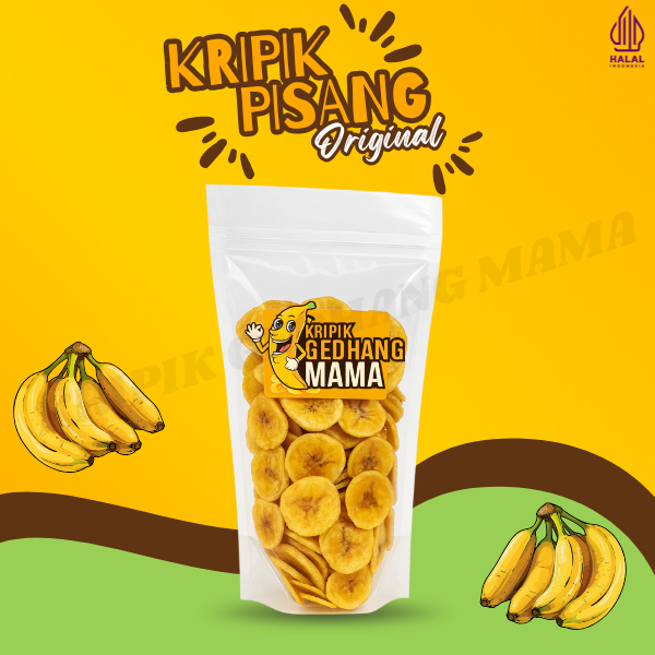 

Ceriping GEDHANG MAMA Renyah Kripik Pisang Renyah Cemilan Kripik Pisang Rasa Original 250gr
