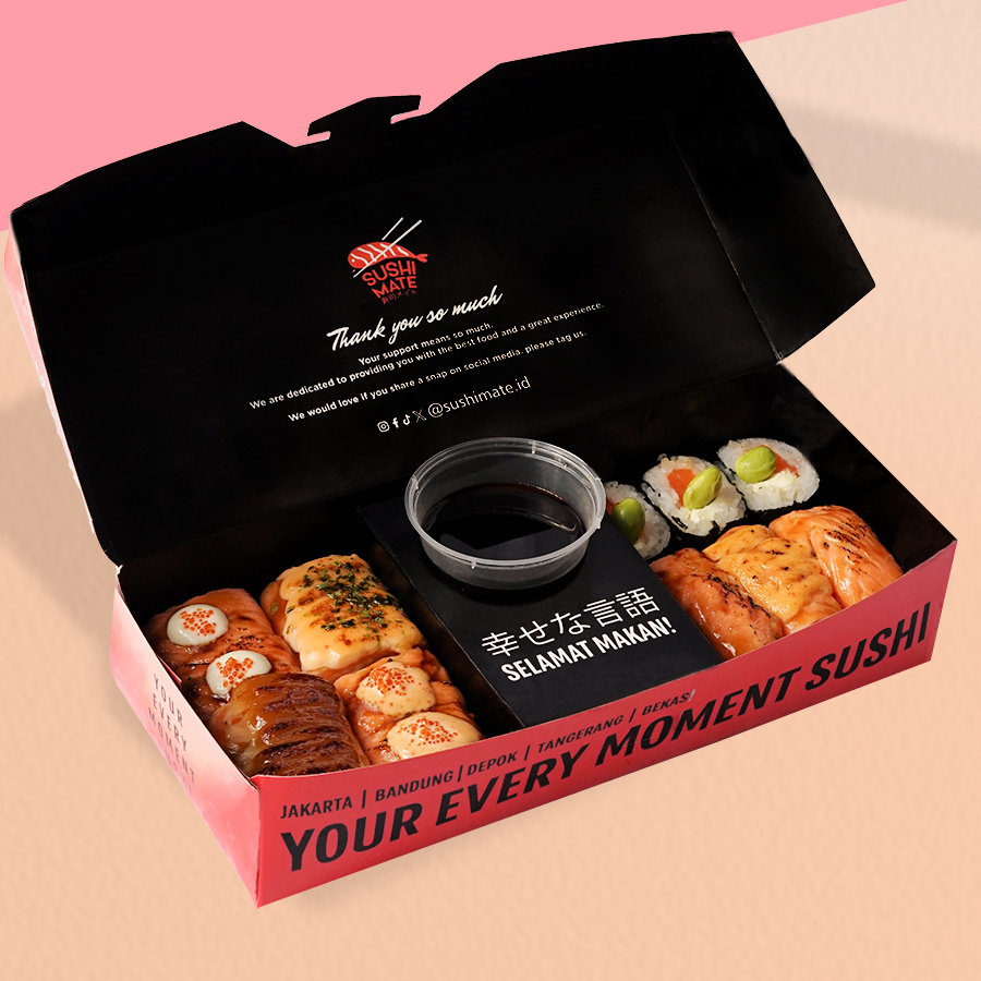 

Sushi Salmon Fit Platter (14 pcs) - Sushi Mate - Halal