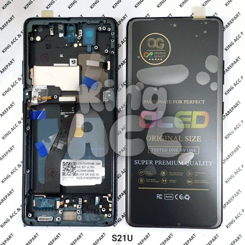 OLED OG LCD TOUCHSCREEN SAMSUNG GALAXY S21 ULTRA 5G / S998 / S998B OLED OG FINGERPRINT